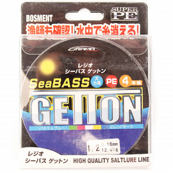 Шнур плетеный Getton SeaBass 100 метров в Стерлитамаке