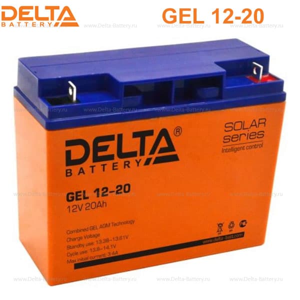 Аккумуляторная батарея Delta GEL 12-20 (12V / 20Ah) в Стерлитамаке